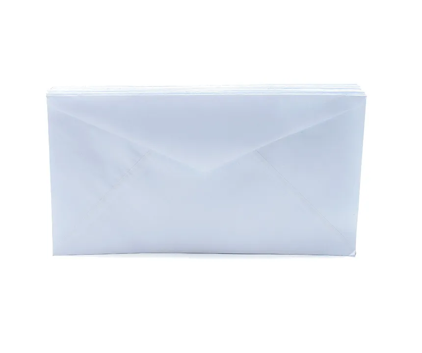 Sobre Artesanal blanco Oficio 100PCS