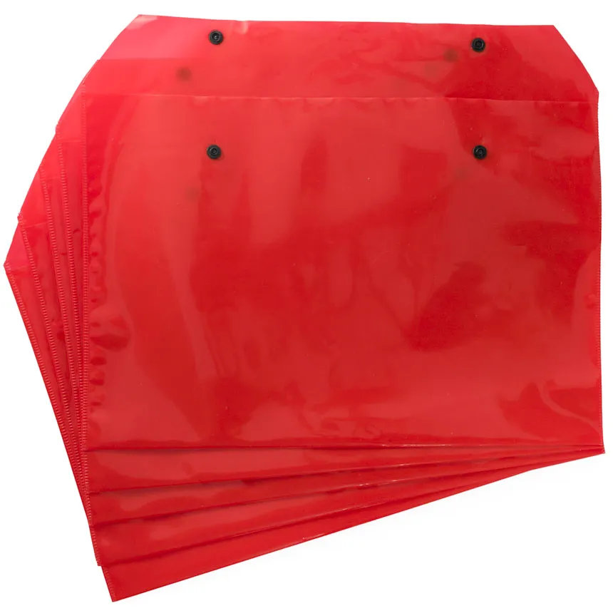 Folder Plastico Colores Oficio con boton