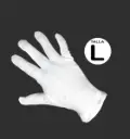Guantes blanco para desfile civico Economico de 12u