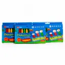 Crayon Pequeño Triangular Benma de 12 Colores