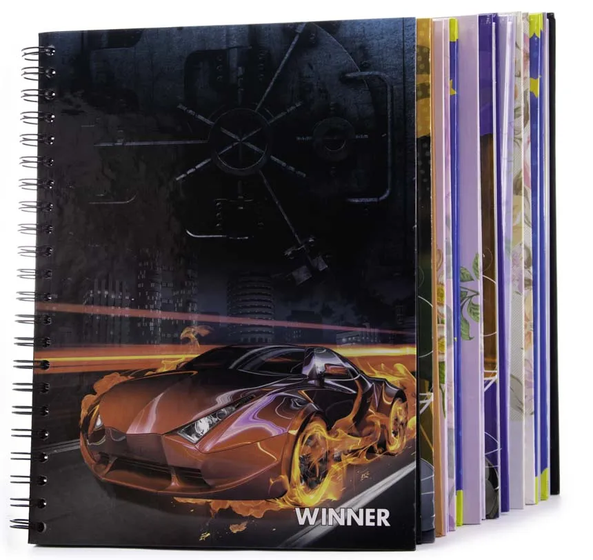 Cuaderno anillado Carta Winner Diseños 100h 10u