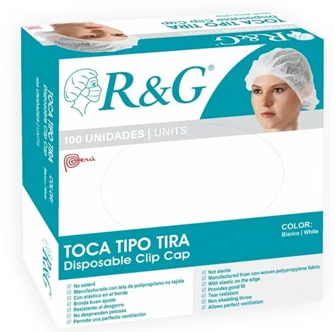 Gorro para cabello descartable en tira R&G 100PCS