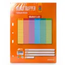 Hojas Traper ABC 5 Colores Perforacion universal (5 huecos) 200 Hjs.