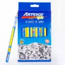 Lapiz Negro Jumbo 2B Triangular KIDS Artesco 12u