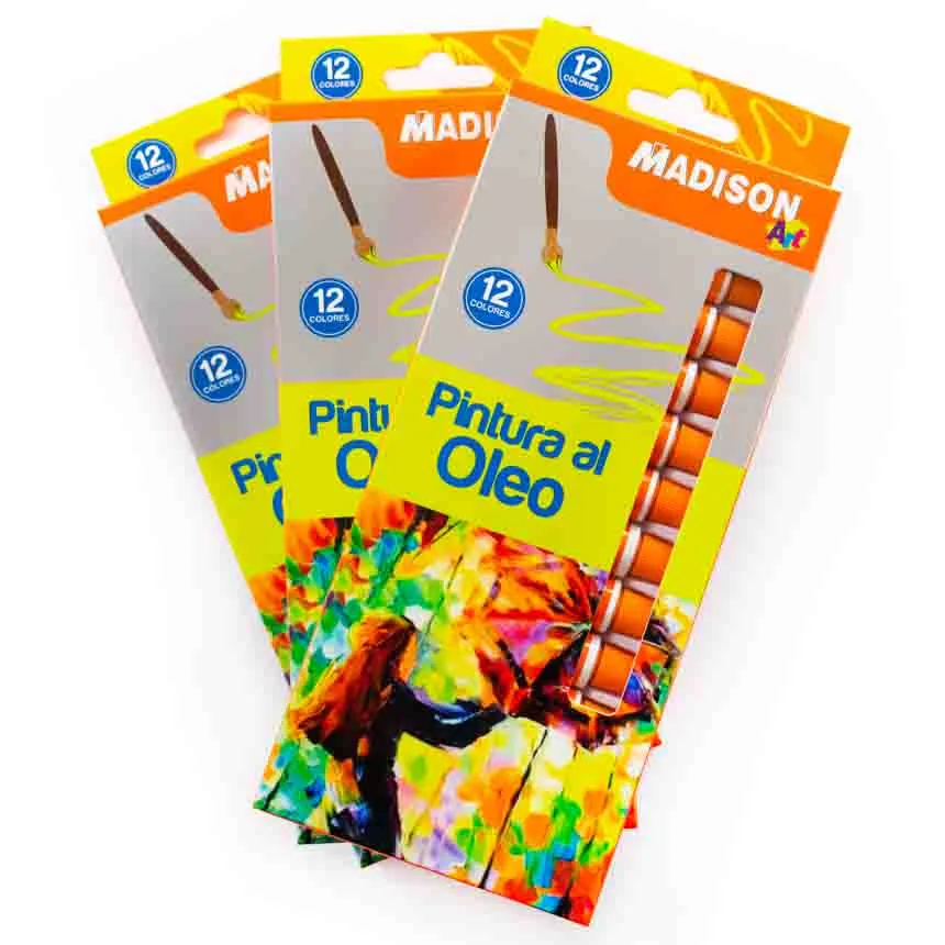 Oleo 12ml Madison 12 colores