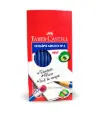 Lapiz negro barniz azul Faber Castell 144PCS